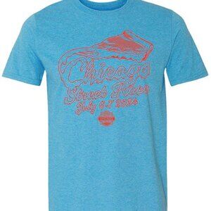 NASCAR Chicago Street Race Pizza Tee NWT 2XL